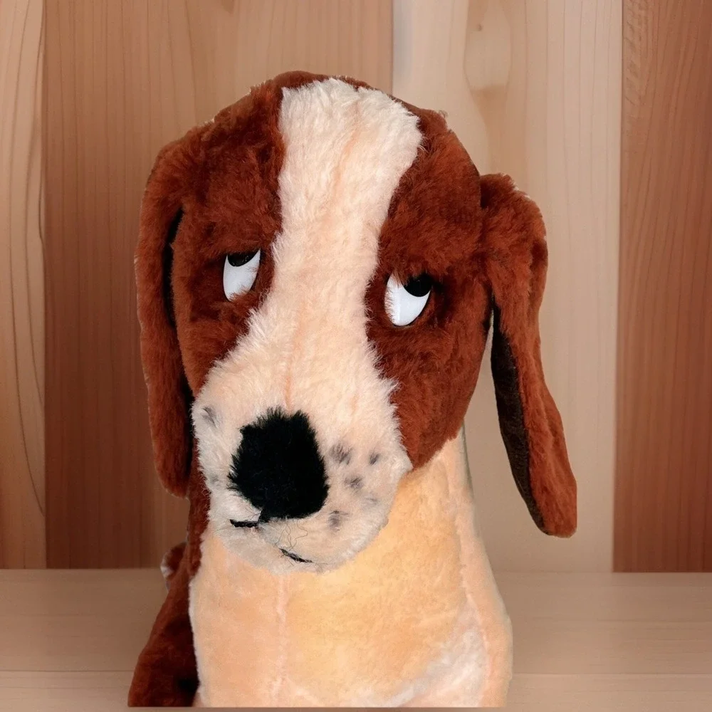 Hound Dog Toy Stuffed Animal Circus Carnival Toy Plush Sad Eye Capitol Vintage